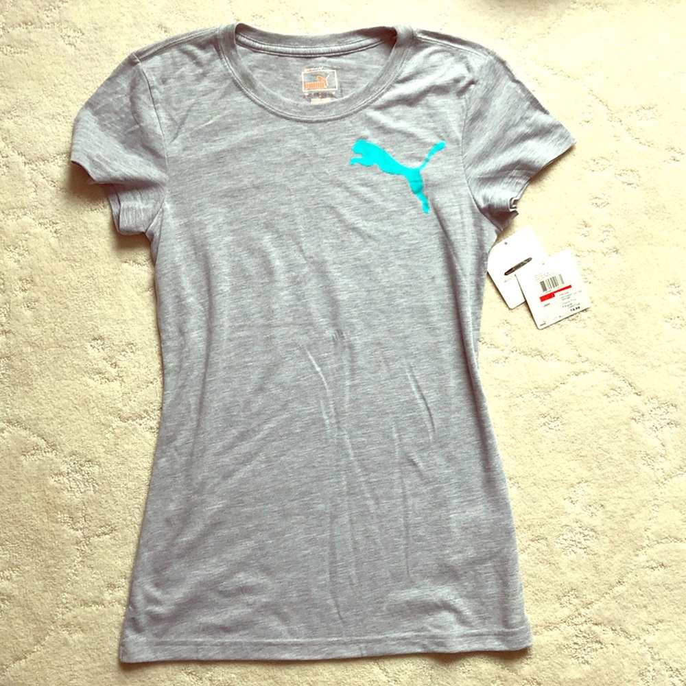 Gray Fitted Style Puma Tshirt ONLY